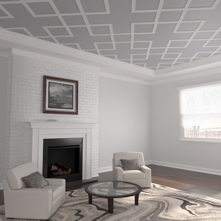 638W X 638H X 38T Large Fowler Decorative Fretwork Ceiling Panels In Architectural Grade PVC